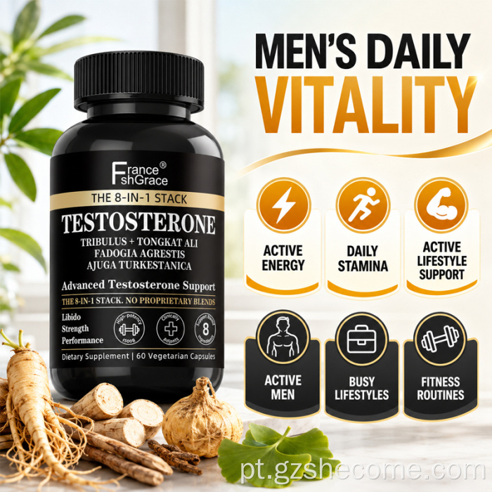 Shecome Men Booster Cápsulas Desempenho de Força